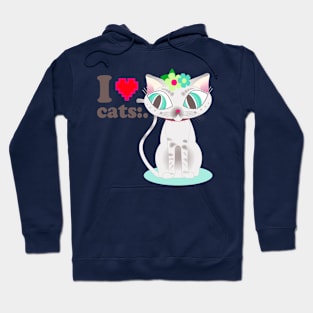 I love Cats:. Hoodie